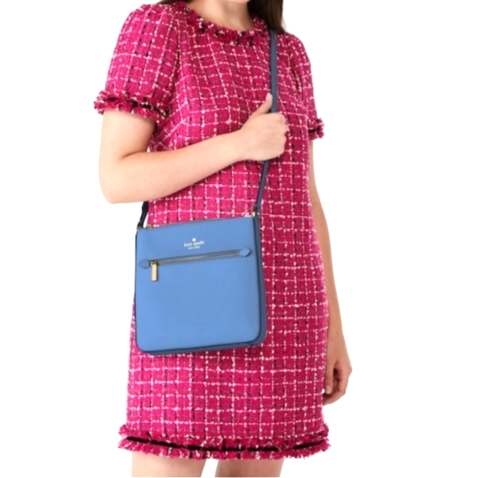 Kate Spade Sadie North Women's Crossbody Bag In Fresh Blueberry Color New